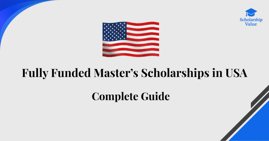 Master degree scholarships in USA